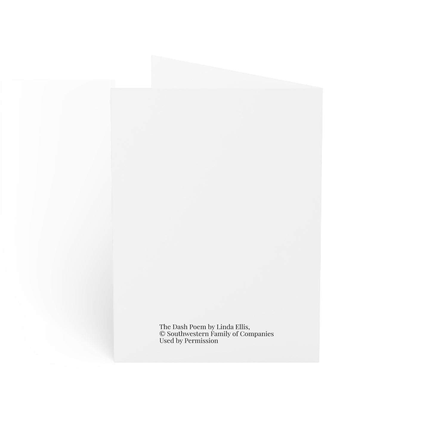 LIVE YOUR DASH/DASH POEM Greeting Cards (1, 10, 30, and 50pcs)