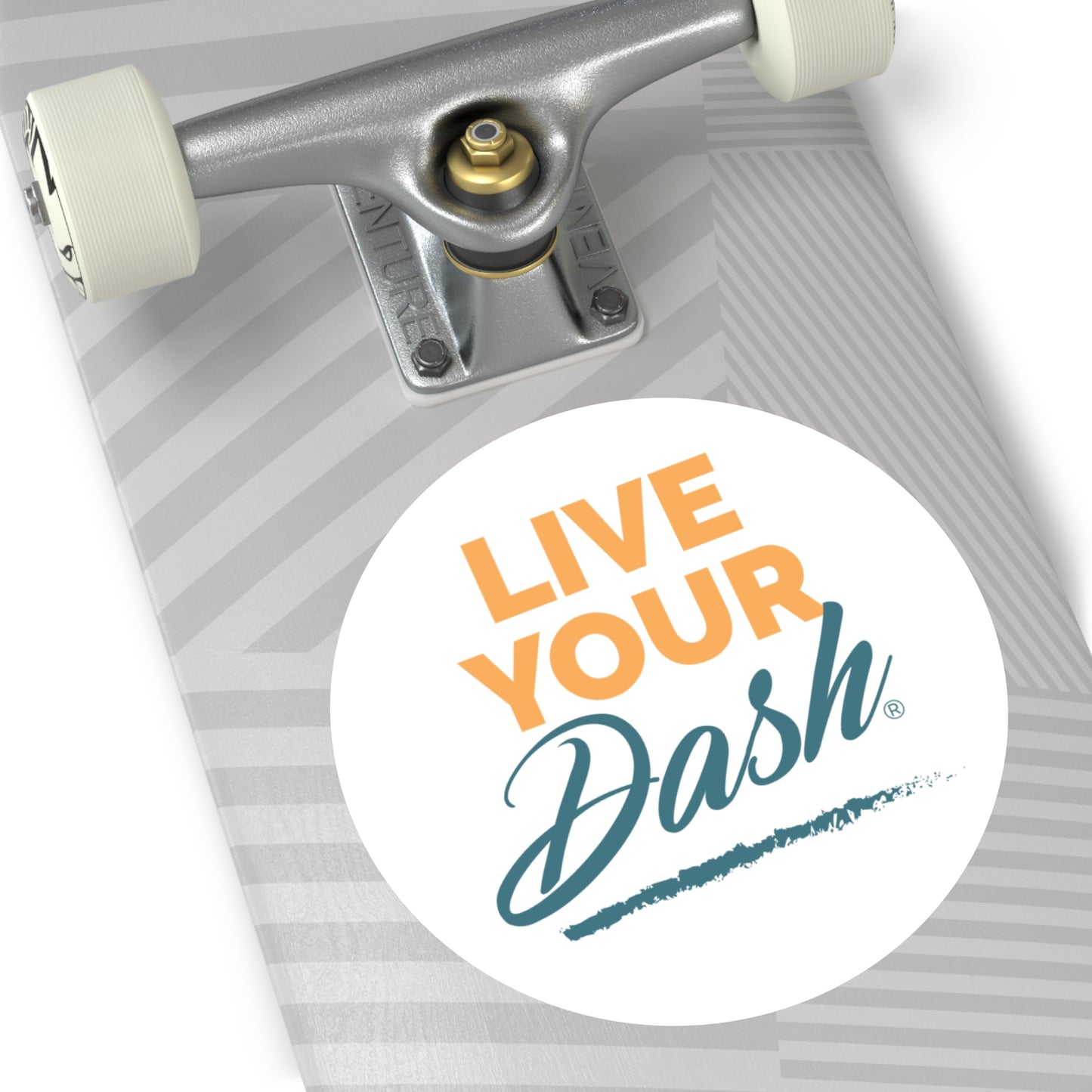 Live Your Dash Round Stickers, Indoor\Outdoor