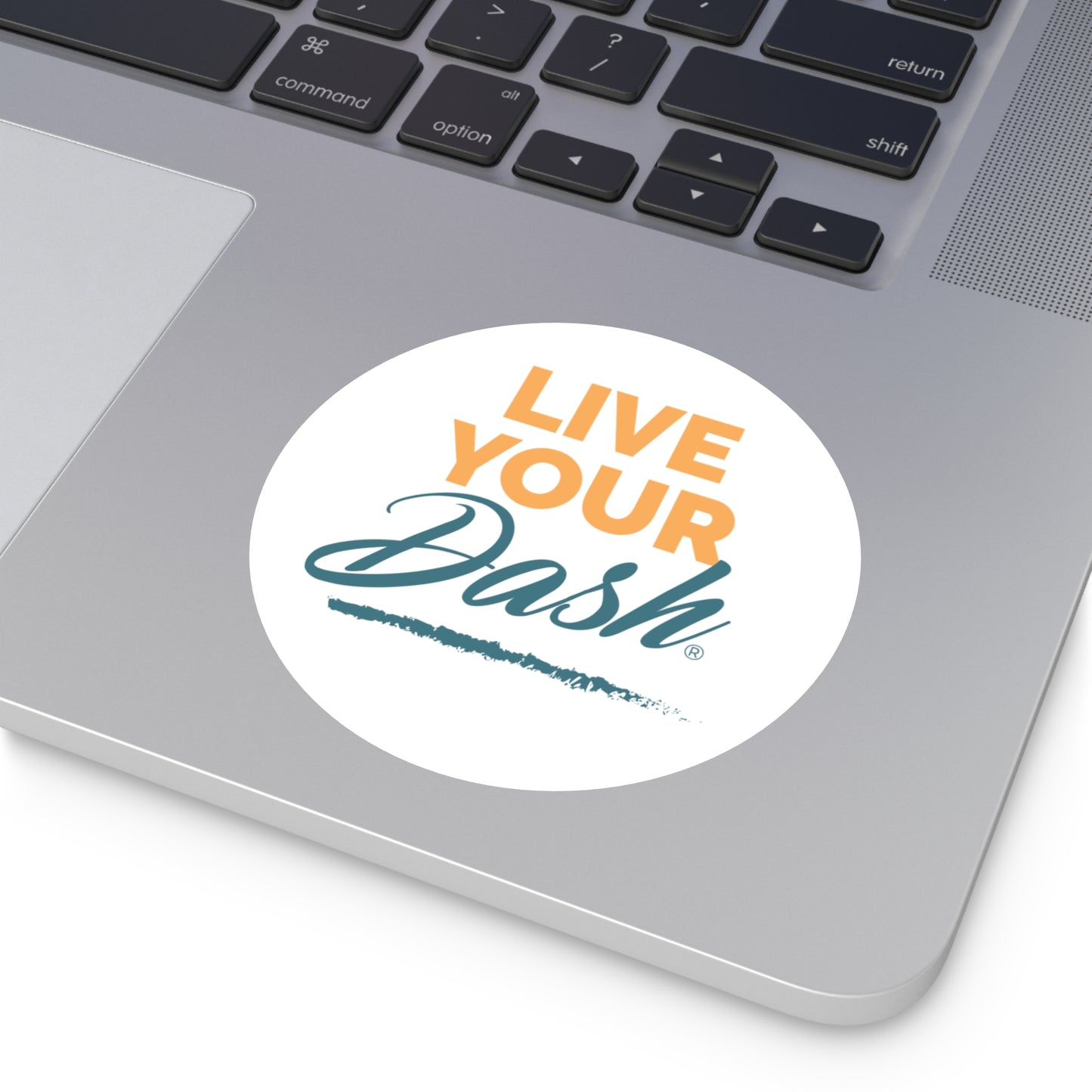 Live Your Dash Round Stickers, Indoor\Outdoor