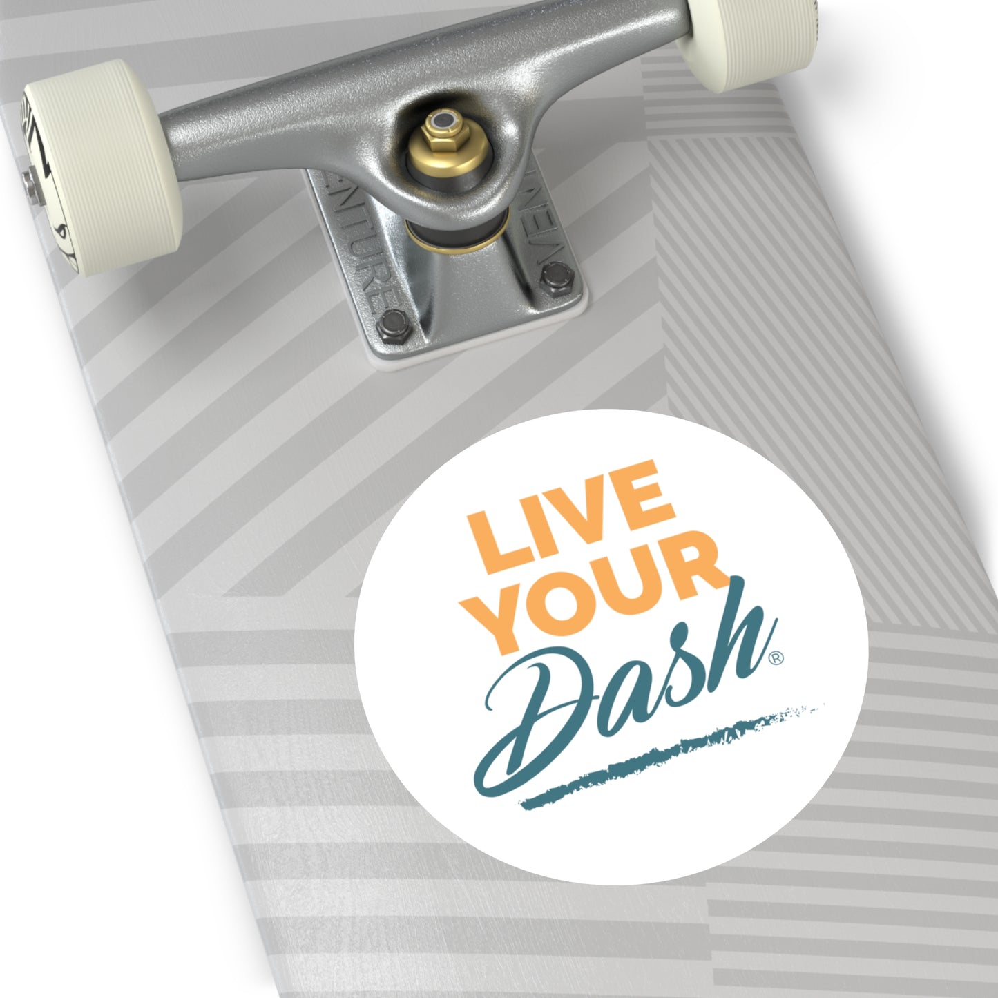 Live Your Dash Round Stickers, Indoor\Outdoor