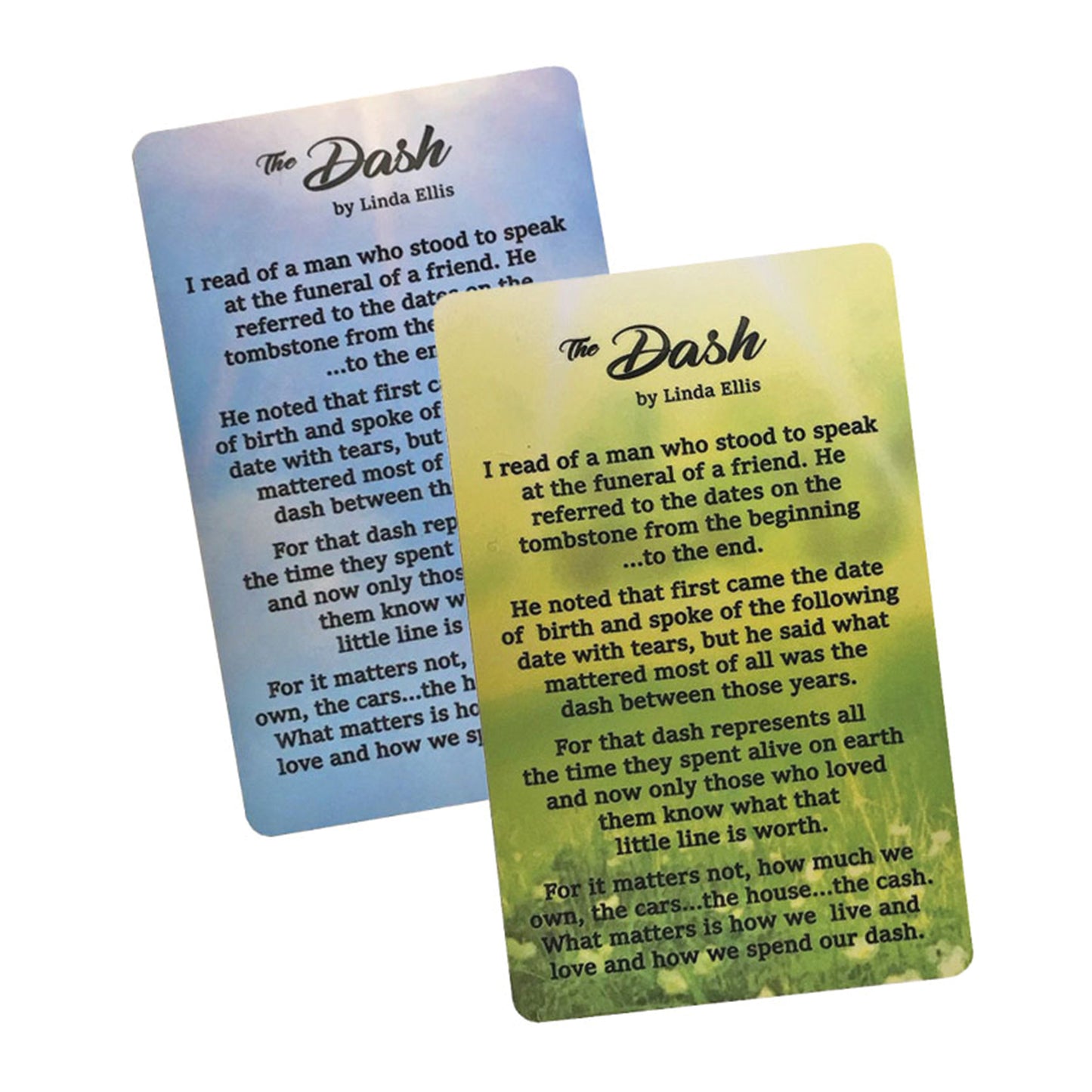 Dash Poem Reminder Cards (pkg of 25)
